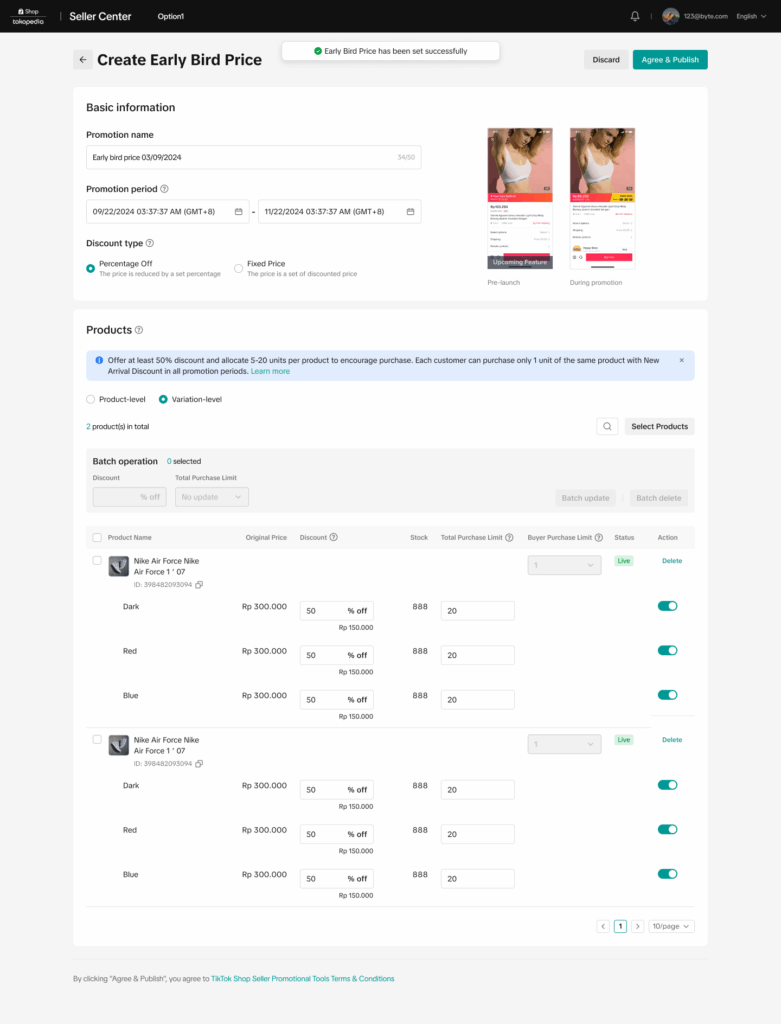 图片[5]|TikTok Shop新品折扣全攻略：从创建到管理的2025商家实操指南|TikTok Shop卖家学习中心