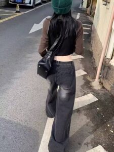 กางเกงยีนส์สีดำ สไตล์แฟชั่น 2025 ทรงหลวม กางเกงยีนส์ผู้หญิง สวยมาก|TikTok Shop卖家学习中心