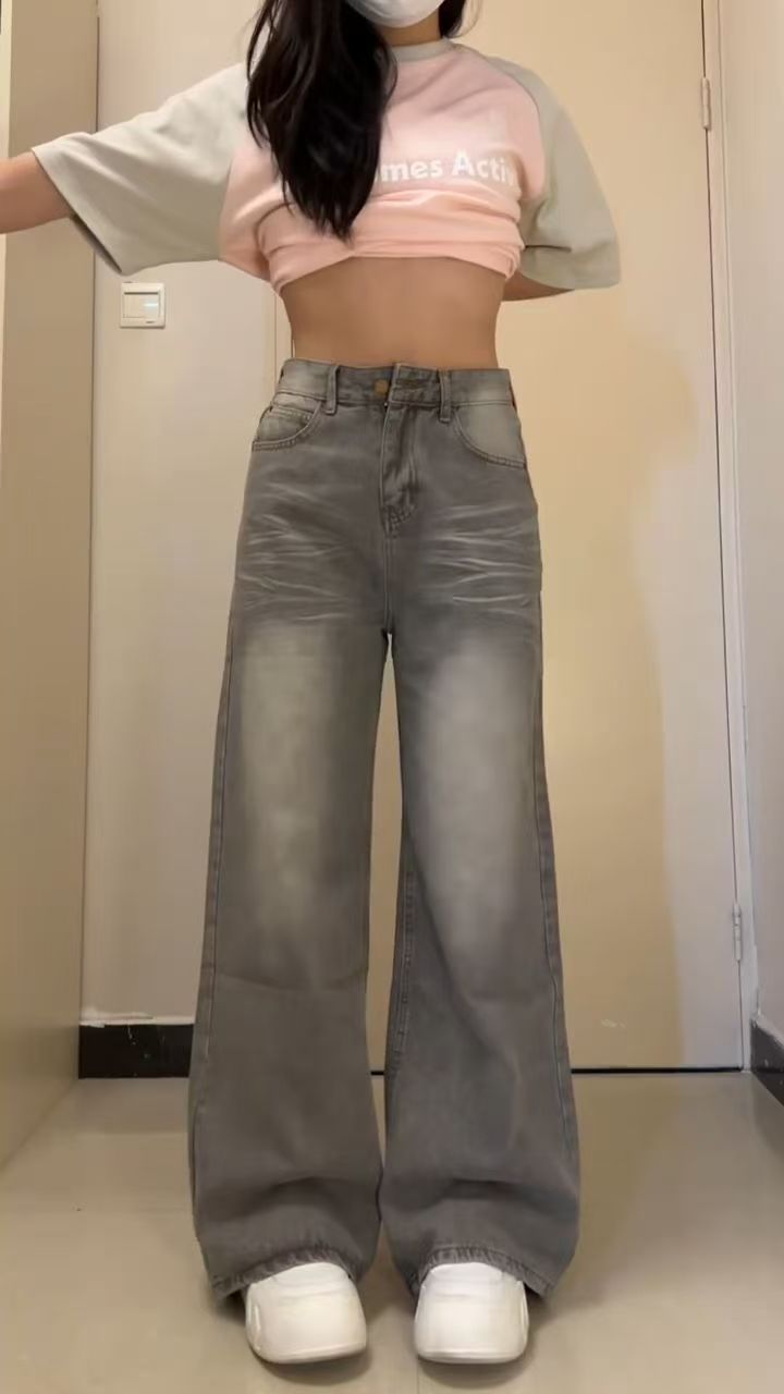 图片[3]|กางเกงยีนส์แฟชั่น 2025 สีออฟไวท์ ทรงตรง หลวมๆ สไตล์ไทยฮอต ฮิตมาก|TikTok Shop卖家学习中心